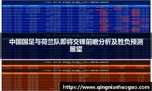 中国国足与荷兰队即将交锋前瞻分析及胜负预测展望